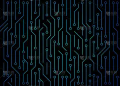 电路板。高科技技术背景纹理。图案抽象插图.