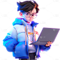 人物系列3D皮克斯科技人物