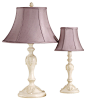 Laura Ashley SLB216 Charlotte 16.5" Mauve Raw Silk Bell Shade - traditional - Lamp Shades - Lighting Front