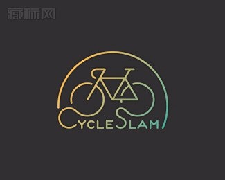 CycleSlam自行车协会logo设计