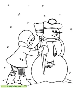 和雪人一起玩耍？12张胖乎乎的圣诞雪人涂色简笔画下载！ | 涂色集，涂色画打印大图 : 孩子们又开始了雪仗游戏。他们分成两队，互相投掷着雪球，欢呼着奔跑。雪球飞来飞去，有时落在了自己身上，有时又命中了对方，一场欢乐的雪仗就这样展开了。游戏过程中，孩子们的脸上被雪花染上了红晕，双手也冻得通红，但是他们却毫不在意。因为在这温暖的游 和雪人一起玩耍？12张胖乎乎的圣诞雪人涂色简笔画下载！