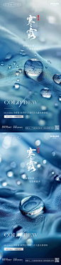 编号：75800026448749095【享设计】源文件下载-寒露露珠摄影海报