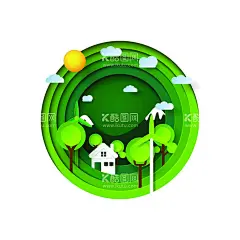 剪纸风插画  - 源文件下载【酷图网】城市剪纸插画,剪纸风插画,扁平插画,立体插画,渐变插画,