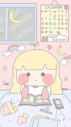 iPhone壁纸 萌物 可爱 背景 套图 韩系 插画 素材ღ ¤̴̶̷̤́‧̫̮ ¤̴̶̷̤̀ 麽麽