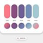 Dopely Colors #17 86E3CE • D0E6A5 • FFDD94 • FA897B • CCABD8 - Gradients Setting Rotatio