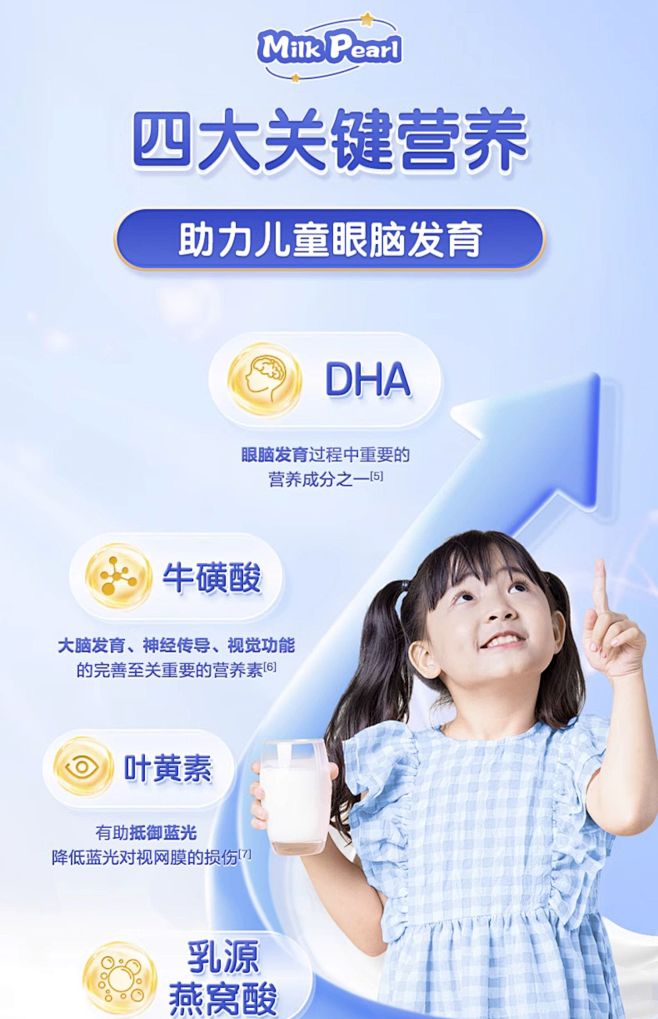 【旗舰店】蓝河奶珍珠儿童成长奶粉600g...