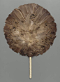 18至19世纪，中国出口西方国家的羽扇，现藏于美国波士顿博物馆。@北坤人素材