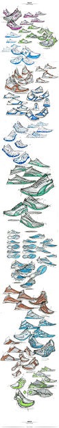 Footwear Design: Hand Sketch on Behance: 