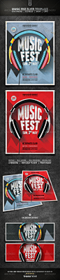 Music Fest Flyer Template - Clubs & Parties Events