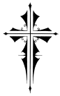 花纹 底纹 线条 黑色 十字架