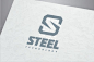 Steel - Letter S Logo @creativework247