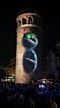 GALATA TOWER PROJECTION MAPPING EXPERIENCE : Galata tower 3D projection mapping experience designed for the Istanbul Youth Festival's promotional campaigne. The aim of the project was creating a memorable experience for the audience and promote the brand'