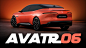 AVATR06是另一个时尚的特斯拉3型对手没有后窗