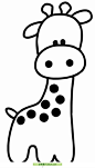 如何画长颈鹿？10张最简单的动物园主题涂色简笔画 | 涂色集，涂色画打印大图 : 要画一只长颈鹿，可以按照以下步骤进行：首先，从纸上选择一个适当的位置开始。画一个垂直的直线，这将是长颈鹿的脖子。你可以决定脖子的长度，根据你的喜好和纸的尺寸。在脖子的顶部，画一个小圆圈，作为长颈鹿的头部。从头部开始，画两条曲线，这将是长颈鹿 如何画长颈鹿？10张最简单的动物园主题涂色简笔画