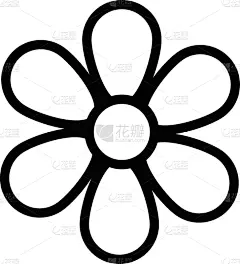 beautifull flower garden spring line style