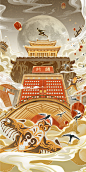 腾讯游戏 x 马蜂窝_奇舫社_插画图片-致设计