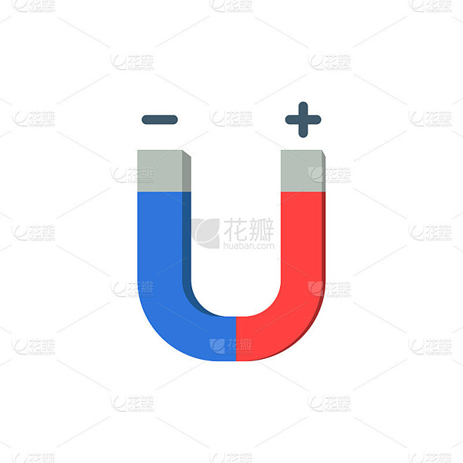 磁铁图标设计矢量模板