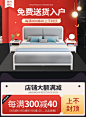 北欧铁艺床网红ins铁床1.5m单人床双人床1.8米加厚加固铁架床轻奢