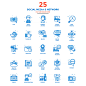 Big Collection Of Flat Line Color Icons : These are big line color icons collection for your design in three diferent style.Creative concepts and design elements for mobile and web applications. VectorCollection covers following themes :1. Universal and B