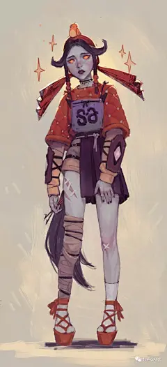 反叛童谣的感觉，俄罗斯Elena Ilicheva作品分享-7.GAME : 又可以换头像~