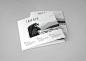 Square Cool Minimal Photography Trifold