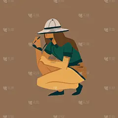 绘画插图,矢量,背景,动物手,抽象,分离着色,插画,远征,观看,绘制