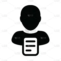 导游,符号,文档,矢量,商务,一个人,计算机图标,男性,侧面像,头像