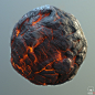 Flowing Lava, Daniel Thiger : Now available on gumroad: https://gum.co/detelava
Material study of flowing lava. 100% Substance designer, rendered in Marmoset.