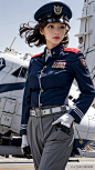 ai绘画之，制服控，美丽的空军女军官-今日头条