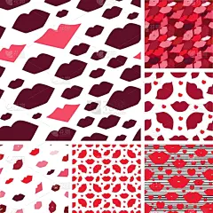 嘴唇,口红印,红色,粉色,唇膏,图像,壁纸,美,爱,设计