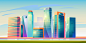 Urban building skyline panoramic