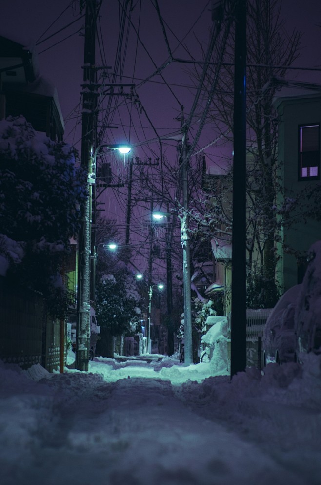 雪夜，东京　｜摄影师Masashi Wa...