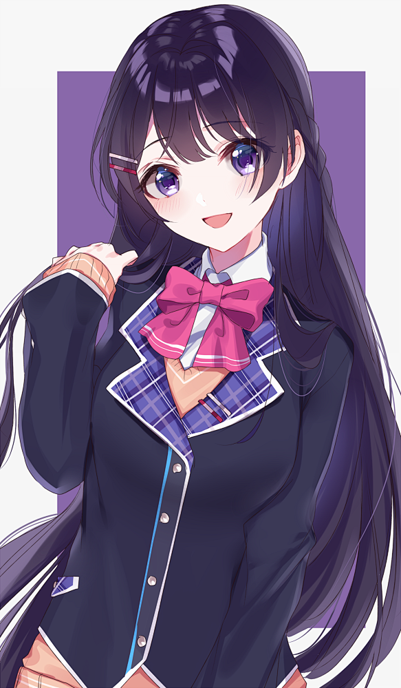 二次元动漫美少女萌妹子学生服壁纸