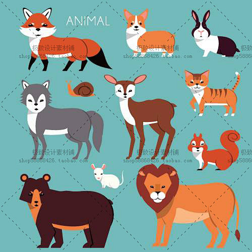 11个EPS 可爱 卡通 猫猫 马戏团动...