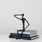 纳茉/简约现代黑色迷你创意人物雕塑摆件 书房样板间装饰软艺术品-tmall.com天猫