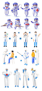 防疫大白医疗健康核酸检测人物PSD源文件