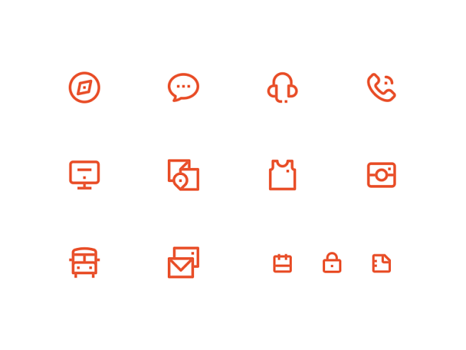 Summer Camp UI Icons