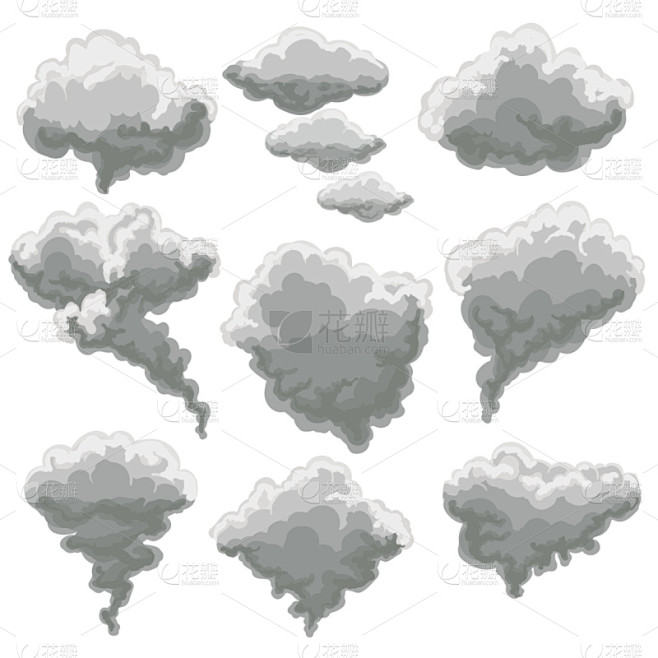 卡通,云,雾,吸烟问题,积雨云,日本漫画风格,烟,天空,风,暴风雨