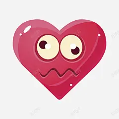 紫色卡通心形表情头晕卡通手绘 脑袋涨 走路不了 元素 免抠png 设计图片 免费下载 页面网页 平面电商 创意素材
