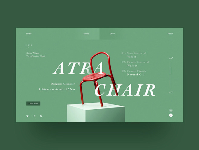 Atra椅子红色绿色椅子网络设计网络设计...