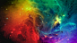 General 3840x2160 galaxy space stars universe spacescapes nebula  colorful red yellow green cyan blue violet pink orange