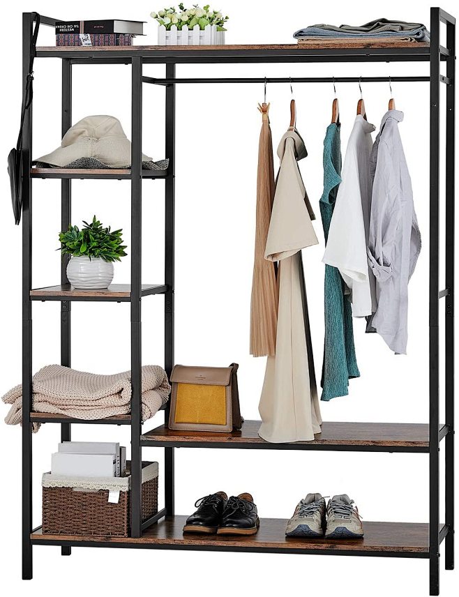 Amazon.com: Kealive Freestanding Closet Organizer Heavy Duty Clothing ...