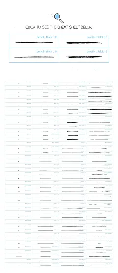 Ai手绘铅笔笔刷 Hand-drawn pencil AI brushes #563318-设计元素-美工云(meigongyun.com)