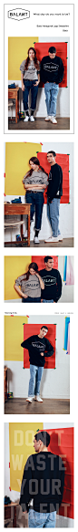 [W CONCEPT] : [BALANT 발란트] Basic Hexagonal Logo Sweatshirt - Black