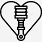 爱空气悬架减震器心脏图标 设计图片 免费下载 页面网页 平面电商 创意素材