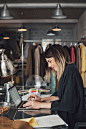 Woman Designer Working on Her Laptop by Lumina for Stocksy United