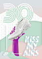 KISS MY AIRS. : 30th Anniversary of Nike Air MaxPoster Design made for KISS MY AIRS Behance Design Contest.