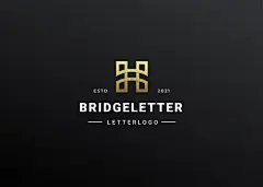 字母H，编织，logo标志矢量图设计素材