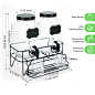Amazon.com：Roetell 2套1加仑洗衣粉分配器，带支架，量杯，洗衣房玻璃洗衣粉容器 组织：健康与家庭