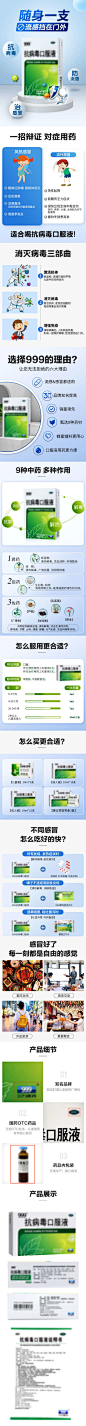 感冒口服液详情页_源文件下载_PSD格式_750X12441像素-电商,详情页,药品,抗病毒,流感,口服液-作品编号:2024012011213398-志设-zs9.com